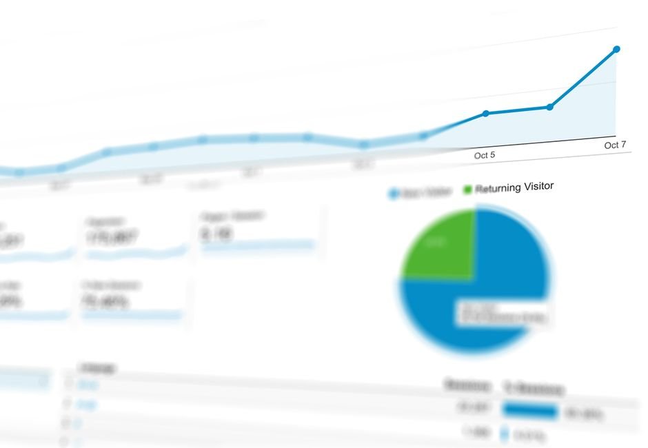 Abstract visualization of email marketing data analytics with graphs showing campaign performance